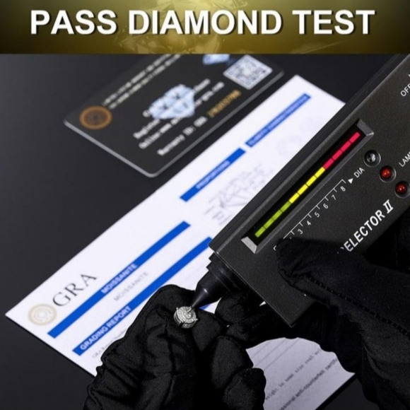 New 4ct Certified Moissanite Stud Earrings - Picture 9 of 10